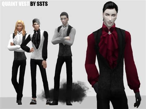 Quaint Vest By Ssts The Sims 4 Catalog