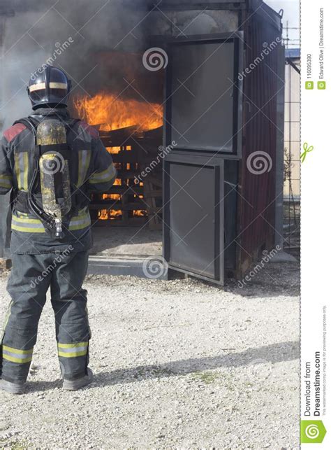 This video is available in dvd, online interactive, and online streaming formats. Fireman Fire Training Station Drill Stock Photo - Image of ...