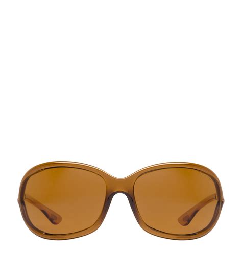 Tom Ford Brown Jennifer Rectangle Sunglasses Harrods Uk