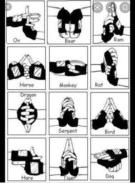 Naruto Reaper Death Seal Hand Signs