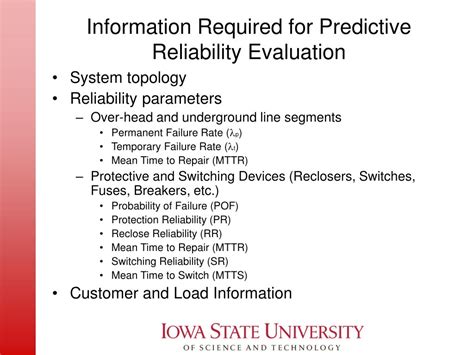 Ppt Distribution System Reliability Evaluation Powerpoint