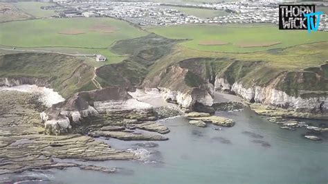 Aerial Film Of The Iconic Flamborough Head Youtube