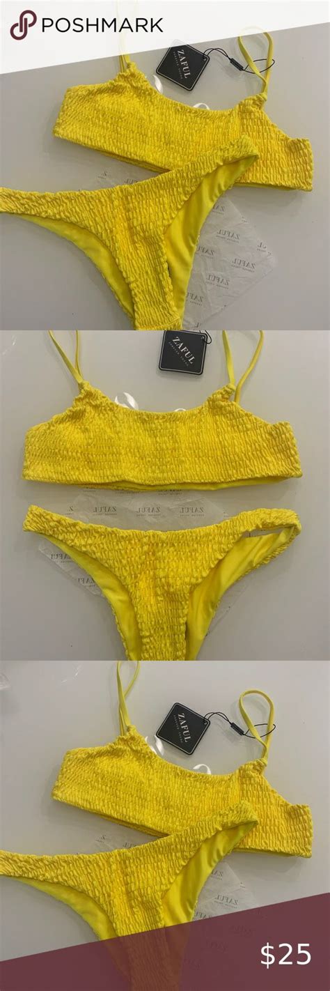 Brand New Bikini Super Cute Yellow Bikini Swim Bikinis Hot Sex Picture