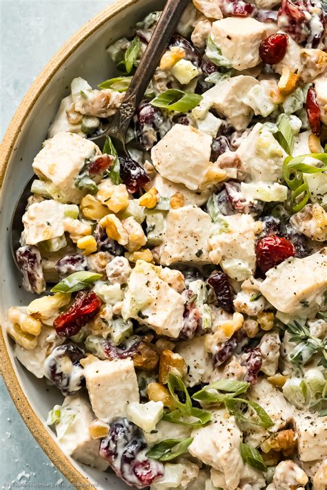 Chicken Cranberry Salad Sweet And Tangy Bliss In Every Bite No Spoon