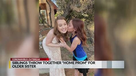 Siblings Throw At Home Prom For Sister Krqe News 13