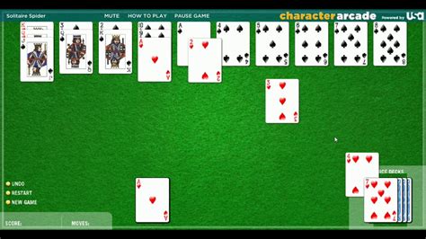 Solitaire Spider Two Suits Intermediate Youtube