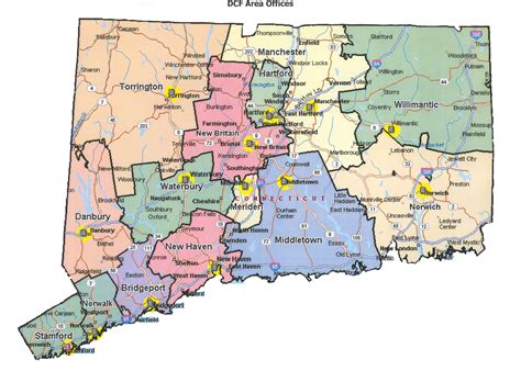 Map Of Connecticut Maps Pinterest