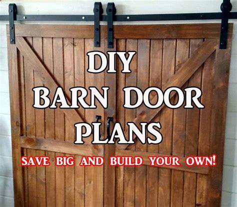Barn Door Plans Step By Step Building Plans For Diy Barn Etsy In 2022