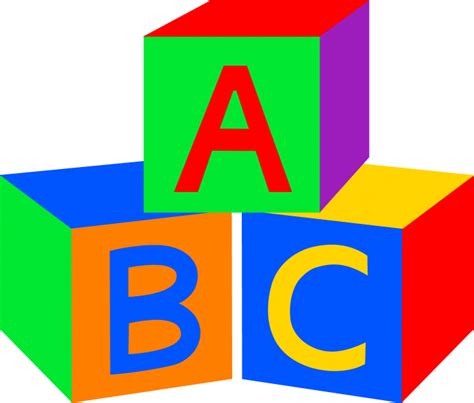 Abc Blocks Vector At Collection Of Abc Blocks Vector