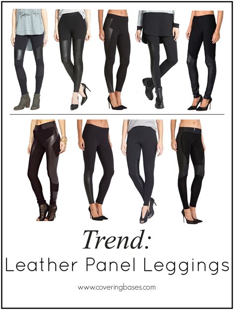 Trend Leather Panel Leggings New York City Fashion And Lifestyle