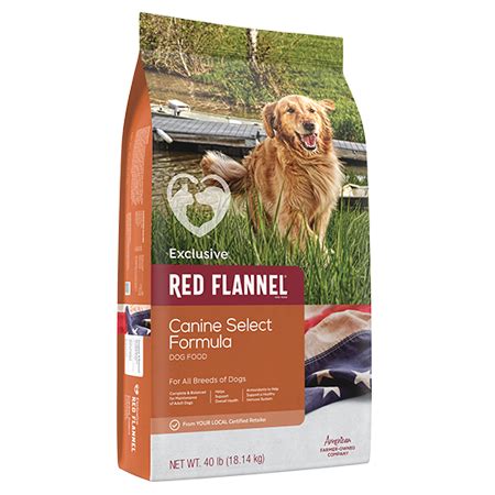 A lot of the time, large breed puppy. Red Flannel Canine Select Dog Food :: Odiorne Feed & Ranch ...