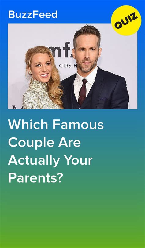 Which Famous Couple Are Actually Your Parents Celebrity Quizzes