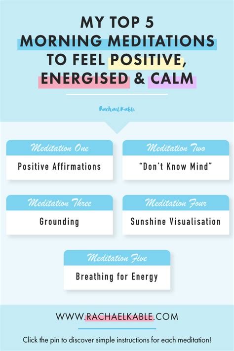 My Top 5 Morning Meditations To Feel Positive Energised And Calm