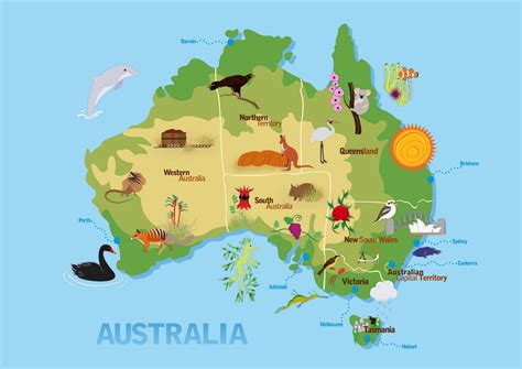 Anis Design Blog Childrens Map Australia For Kids Australia Map