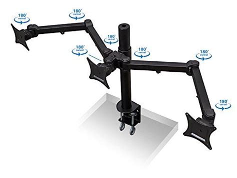 Why spend $50, $100, maybe even $200 on a standard vesa mounted monitor arm, when you can make your own for less. 14 best DIY triple monitor stand images on Pinterest | Desk ideas, Desk and Board