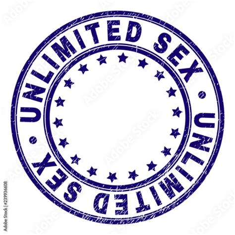Unlimited Sex Stamp Seal Watermark With Distress Texture Designed With