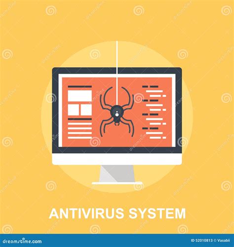 Antivirus System Stock Vector Illustration Of Icon Online 52010813