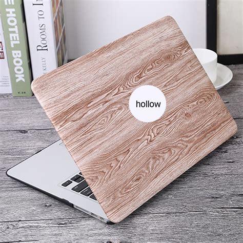 Wood Grain Laptop Case Cover For Macbook Air Pro Retina Touchbar 11 12