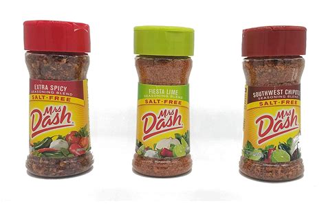 Mrs Dash Salt Free Seasoning Extra Spicy Fiesta Lime And Southwest