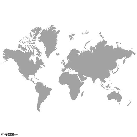 World Map Outline Black And White Printable Hd Png Download Kindpng Images