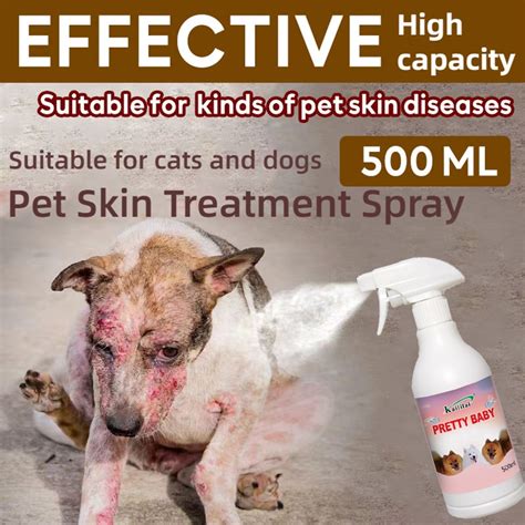 500ml Pet Skin Treatment Spray Pet Anti Fungal Spray Pet Mite Remover