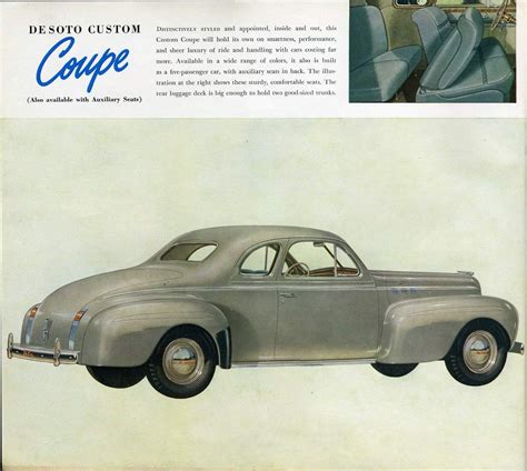 1940 Desoto Custom Coupe Desoto Car Advertising Desoto Cars