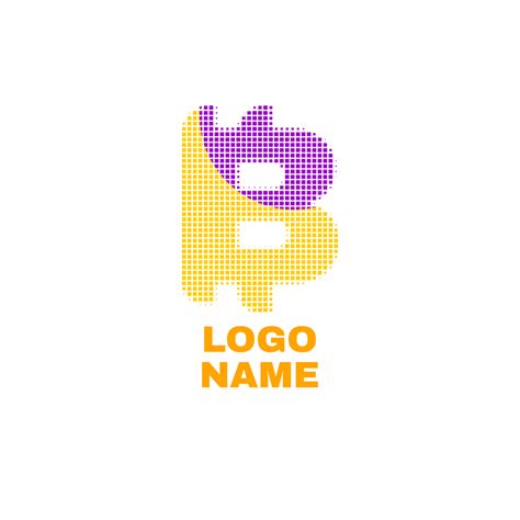 Gambar Logo Bisnis Digital Dengan Huruf B Logo Ikon Seni Digital Png