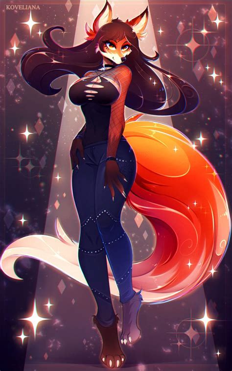 Cynthia By Koveliana On DeviantArt In Fox Girl Furry Furry Art