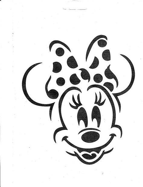 Diy Minnie Mouse Pumpkin Stencil For A Magical Halloween