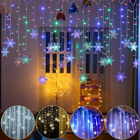 Buy Led Curtain Light Snowflake Led String Lights Waterproof Christmas