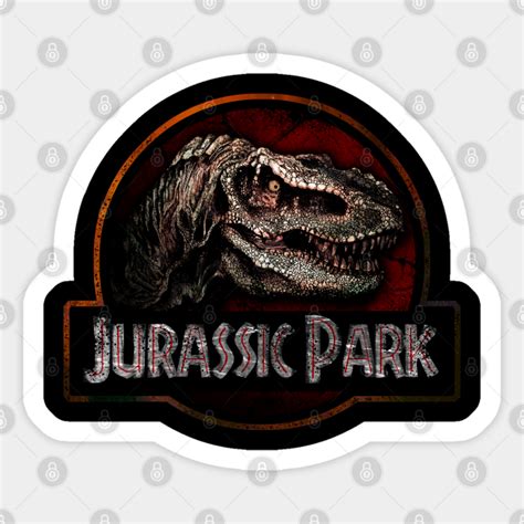 Jurassic Park Trex Jurassic Park Sticker Teepublic