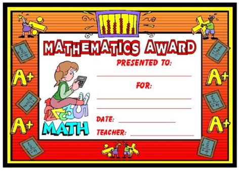 Math Certificate Template Best Templates Ideas
