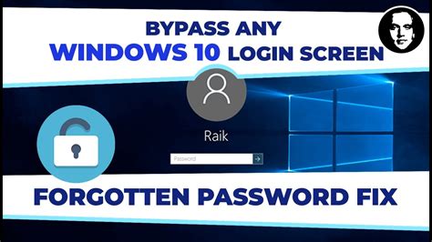 How To Fix Forgotten Windows 10 Password Bypass Login Screen And Reset