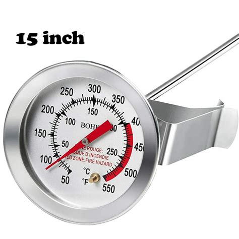 15 Deep Fryer Turkey Thermometer With Clip And 15 Inch Stem Best