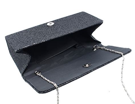 Evening Bags Naimo Flap Glitter Hard Case Evening Bag Clutch Handbag