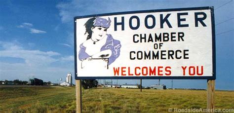 Town Named Hooker Sign Gone Hooker Oklahoma