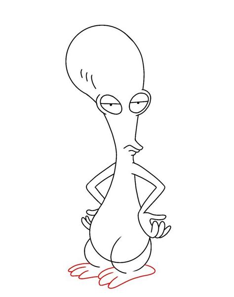 How To Draw Roger The Alien From American Dad Draw Central American