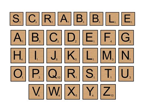 Scrabble Tiles Svg Files Scrabble Tiles Clipart Scrabble Etsy