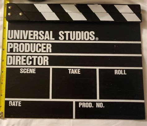 Universal Studios Hollywood Directors Clapboard 1990 Vintage