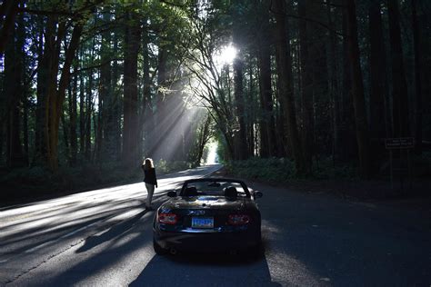 Mazda Sports Car In Forest Road Wallpaperhd Cars Wallpapers4k