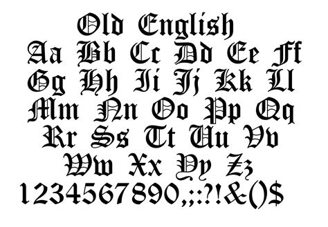 Old English Font Svg Old English Alphabet Svg Old English