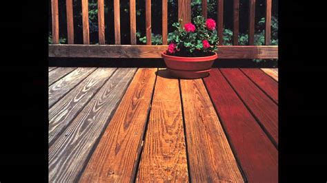 Wood stain colors for decks. Colors of Deck Stain - YouTube
