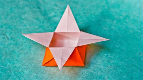 How To Make An Easy Origami Star Box Youtube
