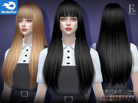 Sims 4 Cc Tomie Hair Mediafire Womens Hairstyles Sims Hair Sims