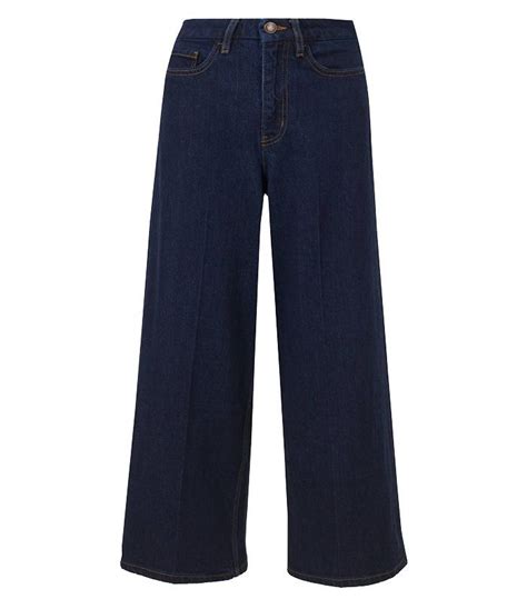 Marks And Spencer Wide Leg Mid Rise Cropped Jeans Fashion Jumpsuit
