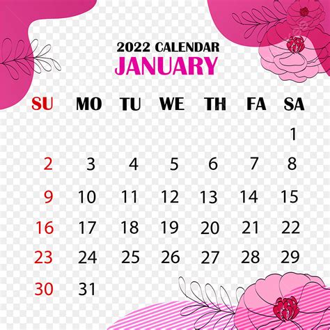 Monthly Calendars Vector Design Images Monthly Calendar January