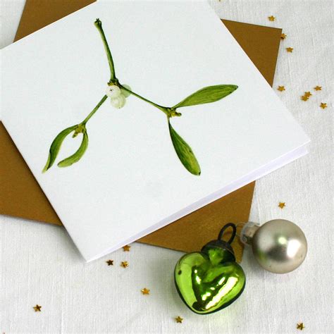 Mistletoe Botanical Christmas Cards By The Botanical Concept
