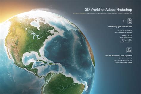 3d Globe World Earth For Photoshop By Giallo86 On Deviantart