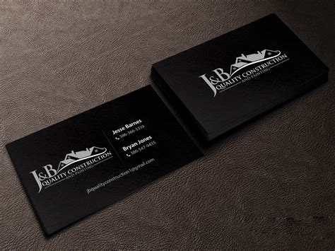 You'll need construction business cards. J & B Quality Construction Business Card ideas | 157 Business Card Designs for J & B Quality ...