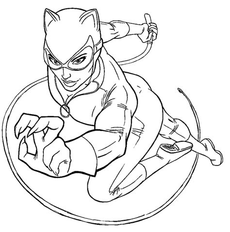 Catwoman Coloring Pages Printable For Free Download
